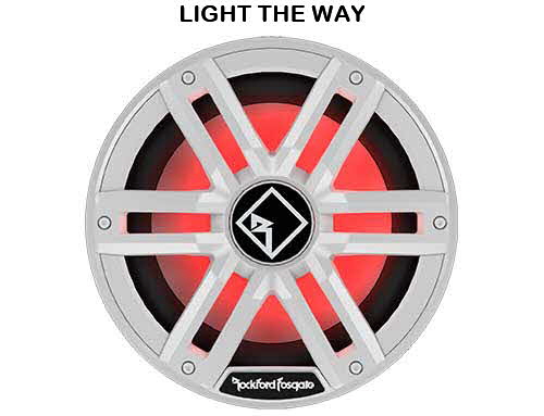 ROCKFORD-FOSGATE 10" DVC 4O Color Optix� Infinite Baffle Marine Subwoofer - WHITE