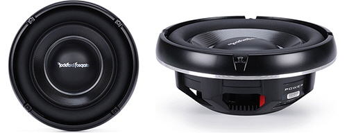 ROCKFORD FOSGATE Power Series shallow-mount 10" 2-ohm component subwoofer for sealed enclosures