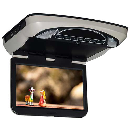 VOXX 10.1" hi-res LED overhead video monitor with built-in DVD player and HDMI inputs