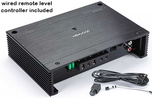 KENWOOD eXcelon Mono subwoofer amplifier � 500 watts RMS at 2 ohms